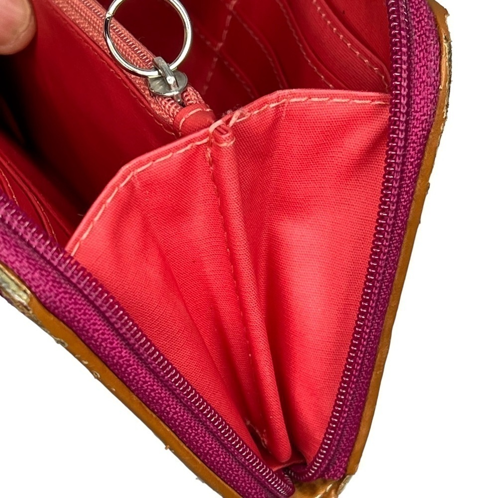 FOSSIL Multi Striped Zip Around Rectangle Clutch … - image 9